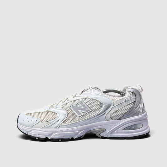 New Balance 530 Munsell White, buty sportowe męskie w bardzo dobrym stanie rozmiar 45, boczny profil, lewa strona
