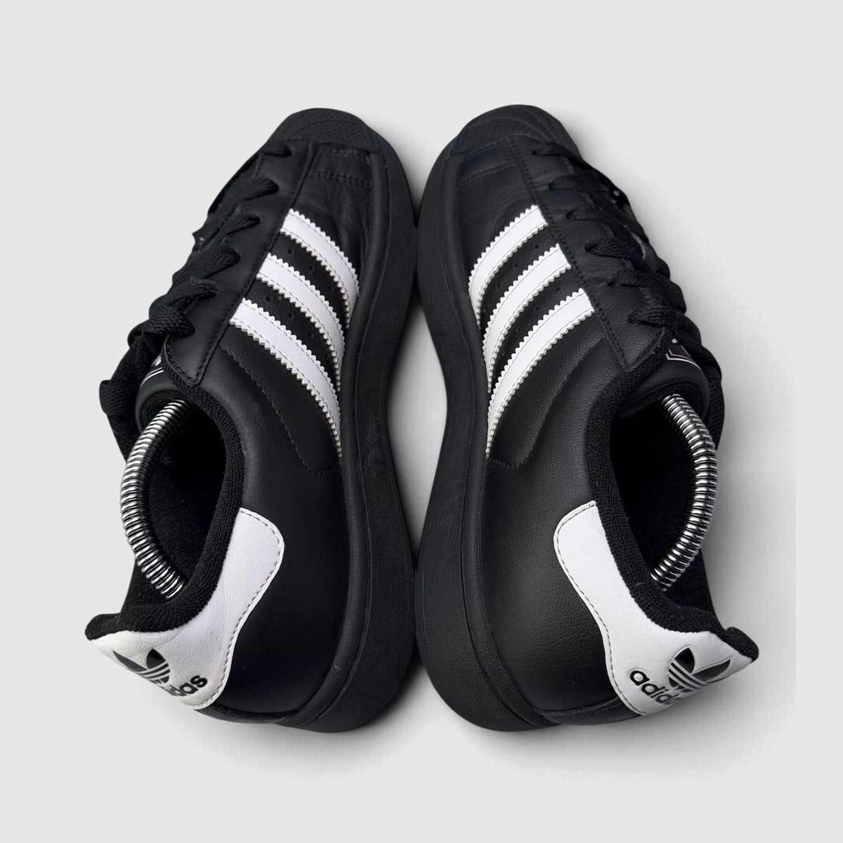 Adidas Superstar II Black White, buty sportowe damskie w bardzo dobrym stanie rozmiar 38, widok z góry