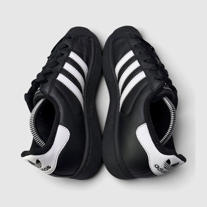 Adidas Superstar II Black White, buty sportowe damskie w bardzo dobrym stanie rozmiar 38, widok z góry
