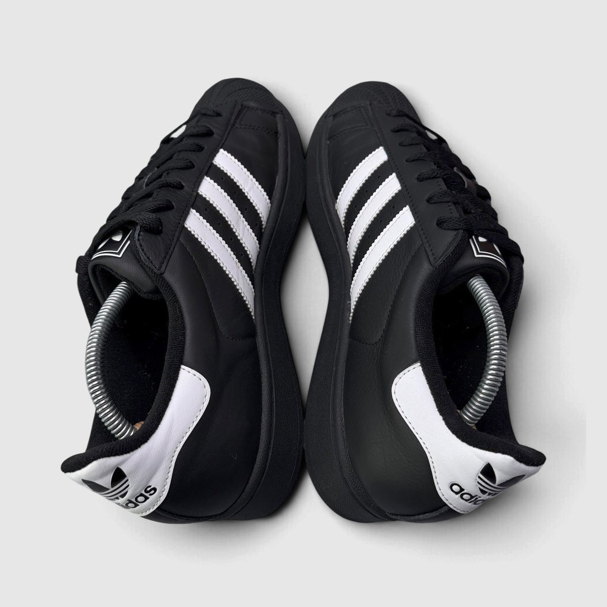 Adidas Superstar II Black White, buty sportowe męskie w bardzo dobrym stanie rozmiar 42, widok z góry