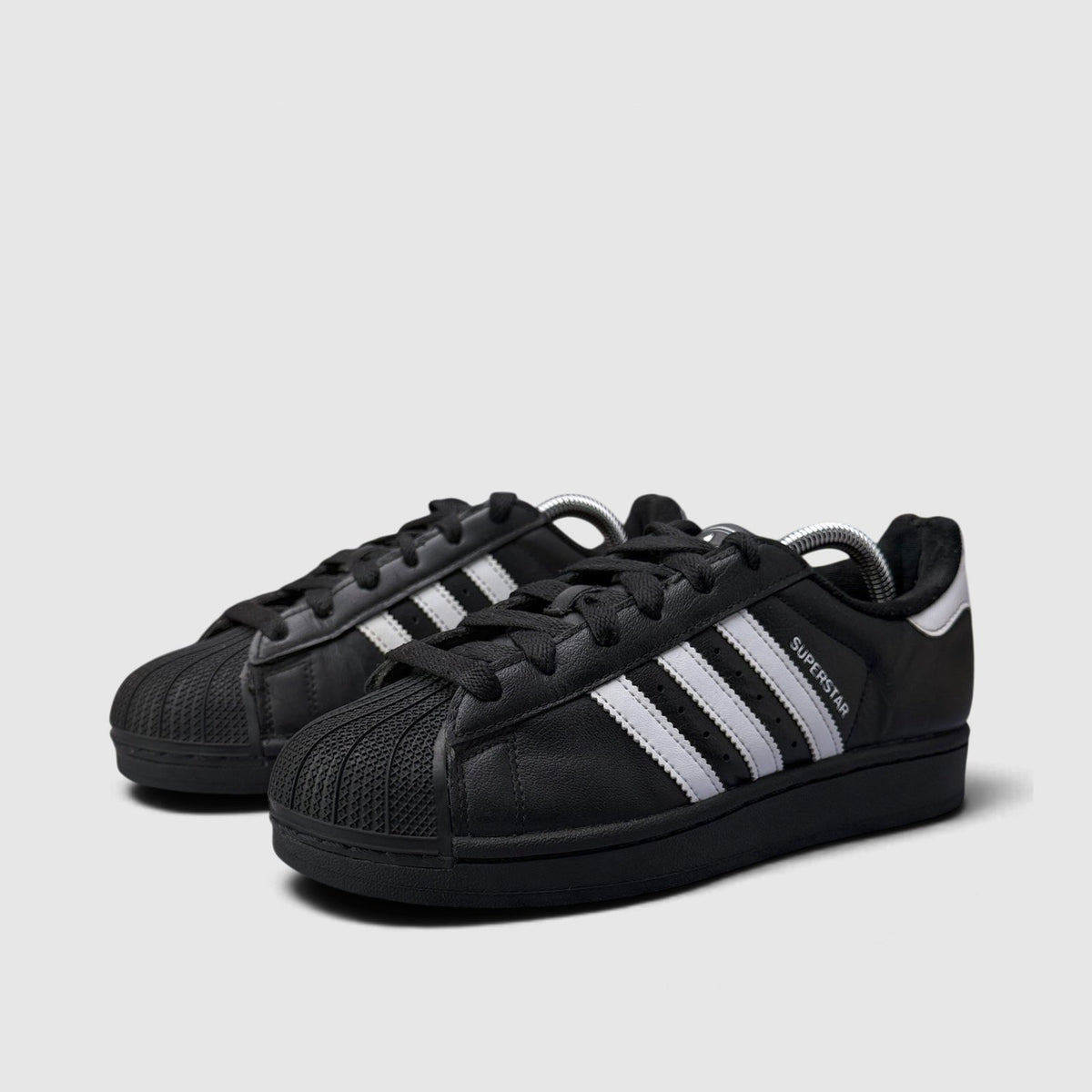 Adidas Superstar II Black White, buty sportowe damskie w bardzo dobrym stanie rozmiar 38 2/3, para butów