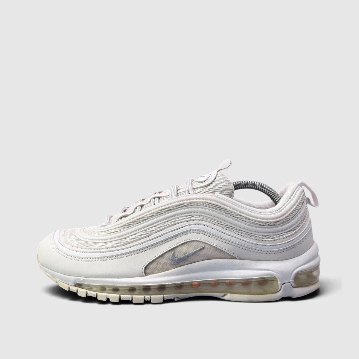 Nike Air Max 97, buty sportowe męskie w bardzo dobrym stanie rozmiar 44, boczny profil, lewa strona