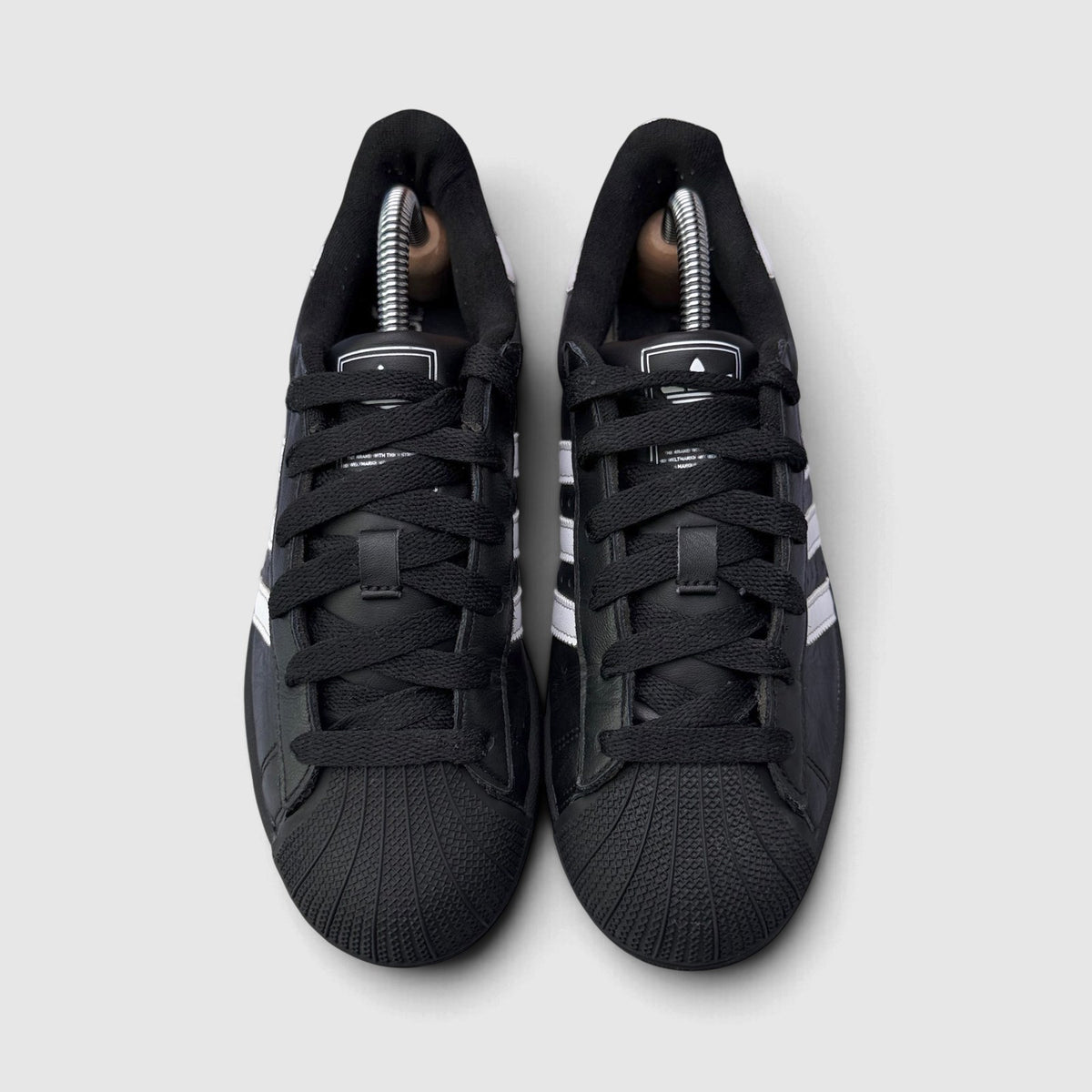 Adidas Superstar II Black White, buty sportowe damskie w bardzo dobrym stanie rozmiar 38, widok z góry