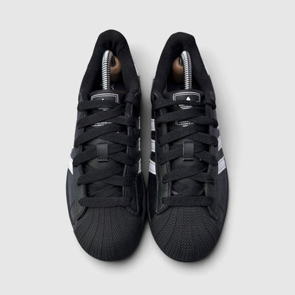 Adidas Superstar II Black White, buty sportowe damskie w bardzo dobrym stanie rozmiar 38, widok z góry
