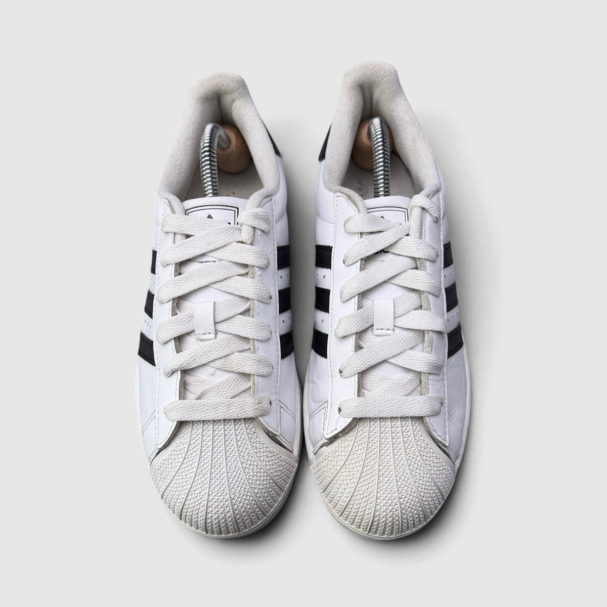Adidas Superstar II Cloud White Black, buty sportowe damskie w bardzo dobrym stanie rozmiar 38, widok z przodu