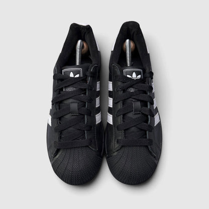 Adidas Superstar II Black White, buty sportowe damskie w bardzo dobrym stanie rozmiar 39 1/3, widok z przodu