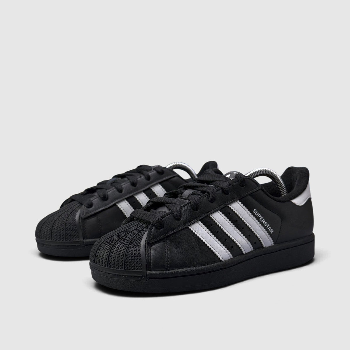 Adidas Superstar II Black White, buty sportowe damskie w bardzo dobrym stanie rozmiar 38 2/3, para butów