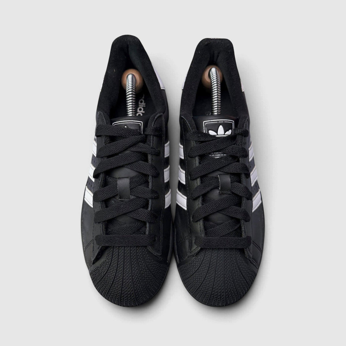 Adidas Superstar II Black White, buty sportowe damskie w bardzo dobrym stanie rozmiar 38 2/3, widok z przodu