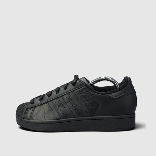 Adidas Superstar II J, buty sportowe damskie w bardzo dobrym stanie rozmiar 38 2/3, boczny profil, lewa strona