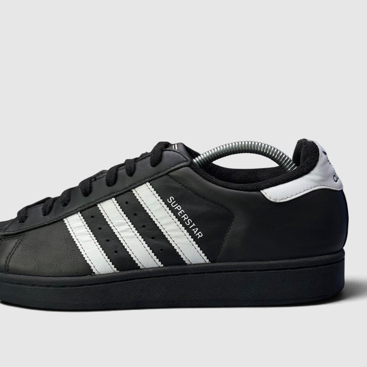 Adidas Superstar II Black White, buty sportowe męskie w bardzo dobrym stanie rozmiar 42 2/3, detal