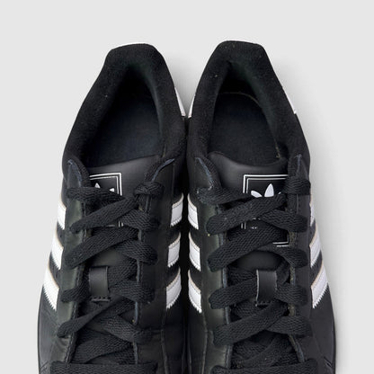 Adidas Superstar II Black White, buty sportowe damskie w bardzo dobrym stanie rozmiar 38 2/3, widok z góry