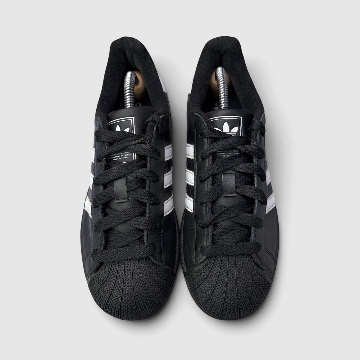 Adidas Superstar II Black White, buty sportowe damskie w bardzo dobrym stanie rozmiar 38 2/3, widok z przodu