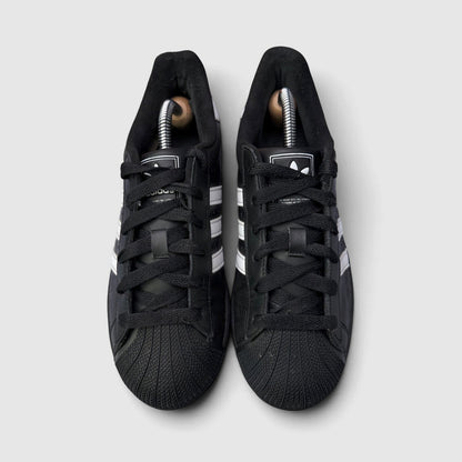Adidas Superstar II Black White, buty sportowe damskie w bardzo dobrym stanie rozmiar 38 2/3, widok z przodu