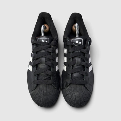 Adidas Superstar II Black White, buty sportowe damskie w bardzo dobrym stanie rozmiar 38 2/3, widok z góry