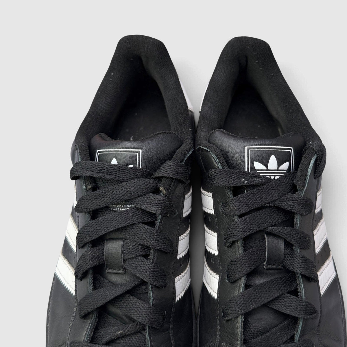 Adidas Superstar II Black White, buty sportowe damskie w bardzo dobrym stanie rozmiar 38 2/3, widok z góry