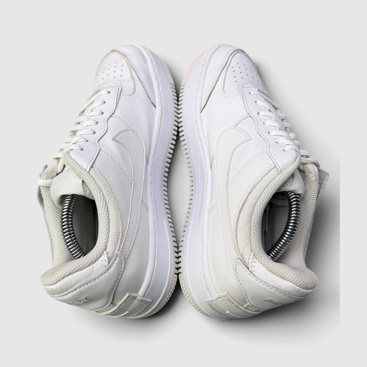 Nike Air Force 1 Low Shadow Triple White, buty sportowe damskie w bardzo dobrym stanie rozmiar 40, widok z góry