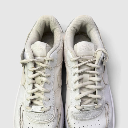 Nike Air Force 1 Low Shadow Triple White, buty sportowe męskie w bardzo dobrym stanie rozmiar 42, widok z góry