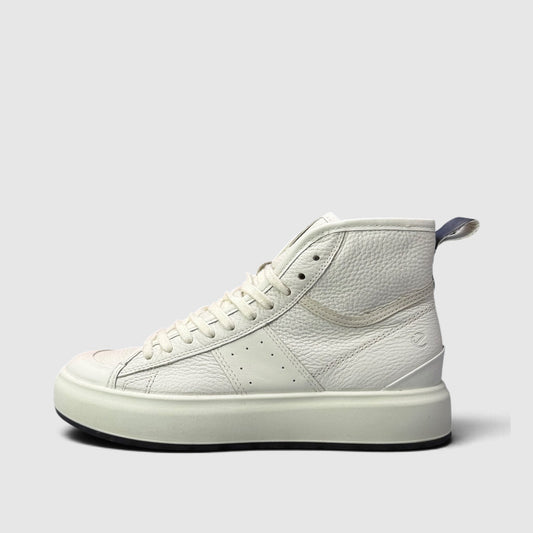 ECCO High Leather Sneakers, buty sportowe damskie w bardzo dobrym stanie rozmiar 38, boczny profil, lewa strona