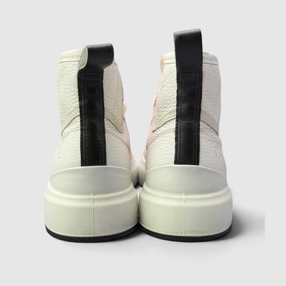 ECCO High Leather Sneakers, buty sportowe damskie w bardzo dobrym stanie rozmiar 38, widok z tyłu