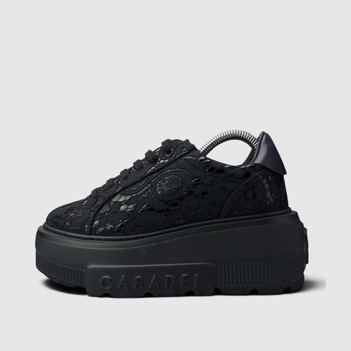 Casadei Platform Sneakers, buty sportowe damskie nowe rozmiar 37, boczny profil, lewa strona
