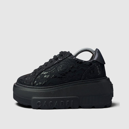 Casadei Platform Sneakers, buty sportowe damskie nowe rozmiar 37, boczny profil, lewa strona