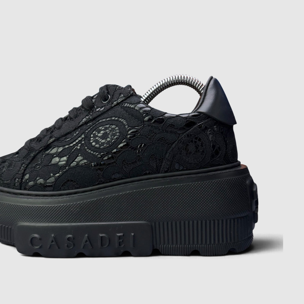 Casadei Platform Sneakers, buty sportowe damskie nowe rozmiar 37, boczny profil, lewa strona