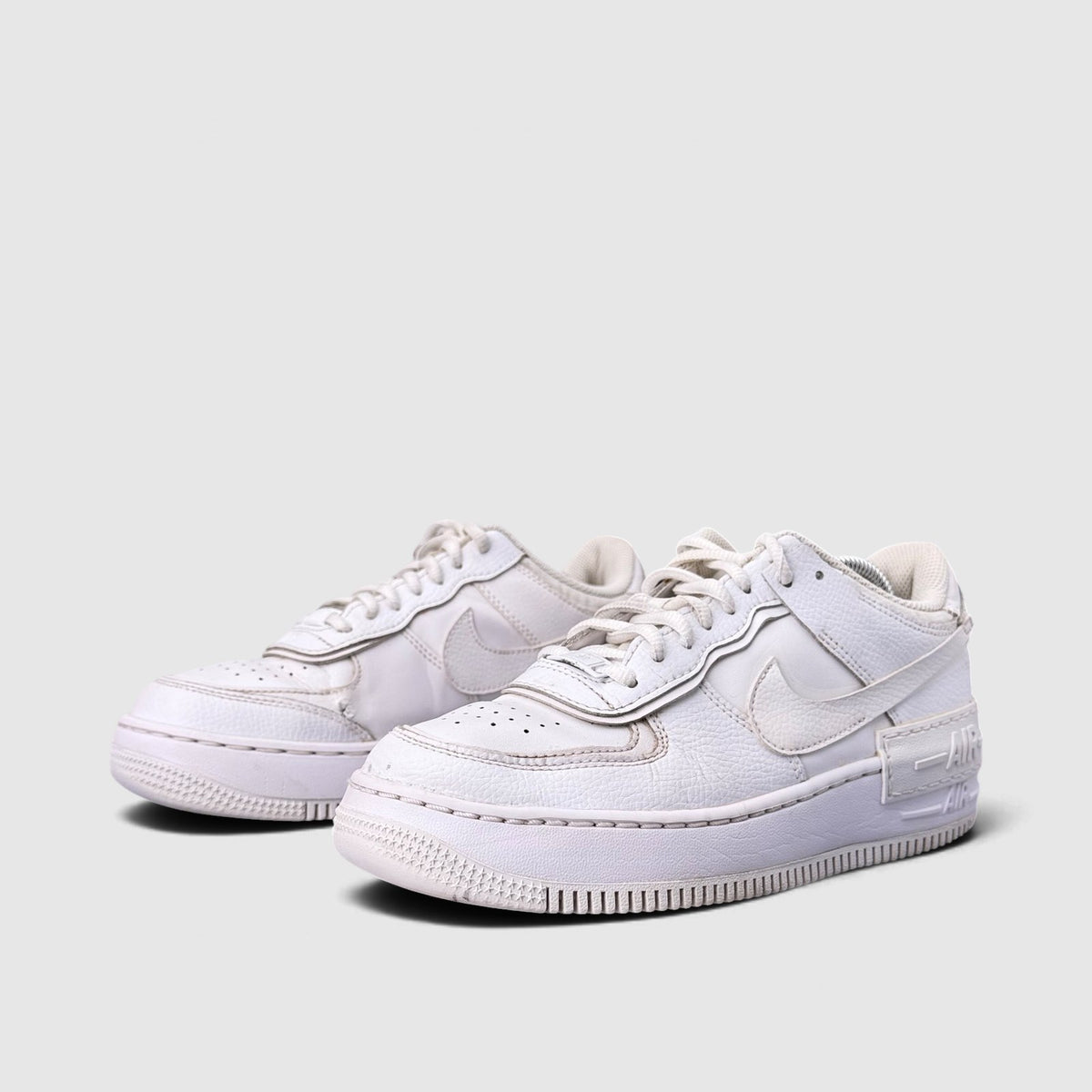 Nike Air Force 1 Low Shadow Triple White, buty sportowe damskie w bardzo dobrym stanie rozmiar 40, para butów