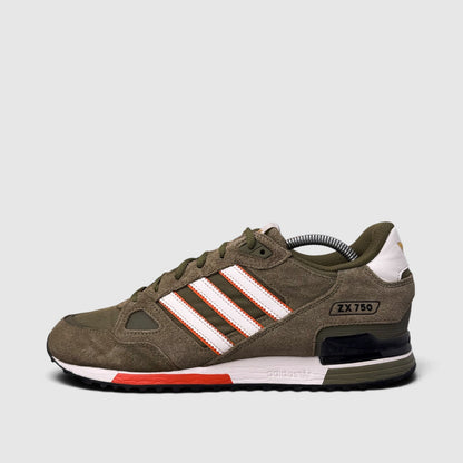 Adidas ZX 750, buty sportowe męskie w bardzo dobrym stanie rozmiar 43 1/3, boczny profil, lewa strona