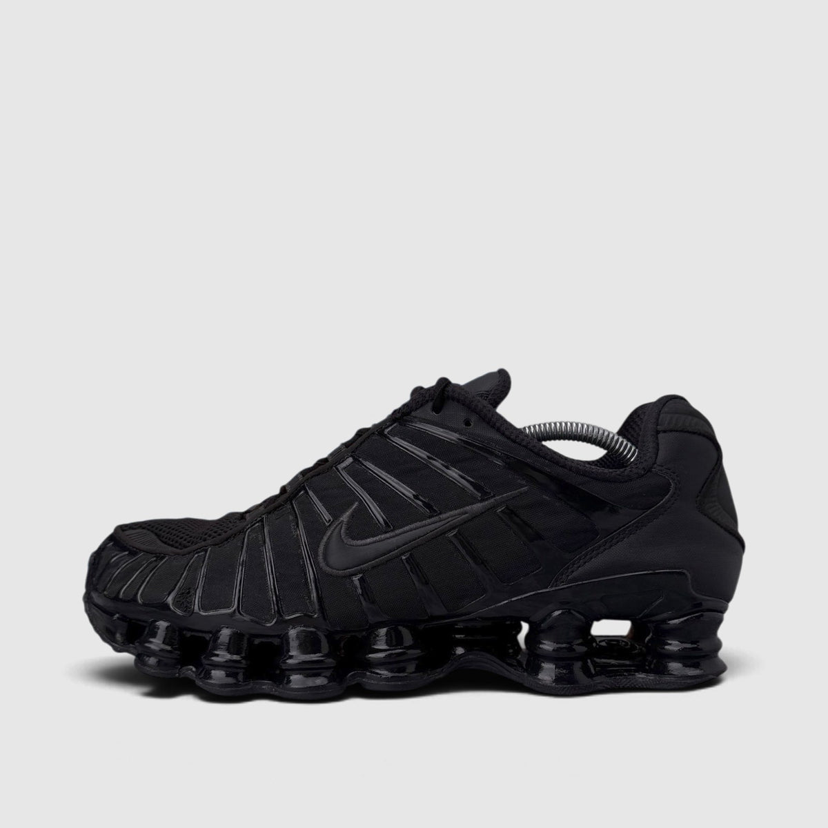 Nike Shox TL Metallic Hematite, buty sportowe męskie w bardzo dobrym stanie rozmiar 45, boczny profil, lewa strona