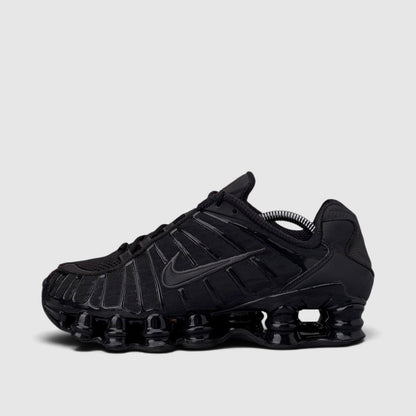 Nike Shox TL Triple Black, buty sportowe damskie w bardzo dobrym stanie rozmiar 40.5, boczny profil, lewa strona