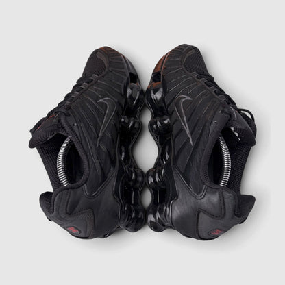 Nike Shox TL Triple Black, buty sportowe damskie w bardzo dobrym stanie rozmiar 40.5, widok z góry