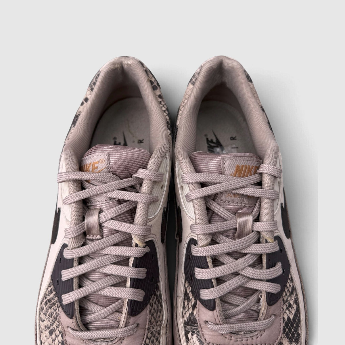 Nike Air Max 90 SE Tan Snakeskin, buty sportowe męskie w bardzo dobrym stanie rozmiar 42.5, widok z góry