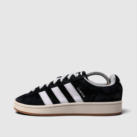 Adidas Campus Black White Gum, buty sportowe męskie w bardzo dobrym stanie rozmiar 42, boczny profil, lewa strona