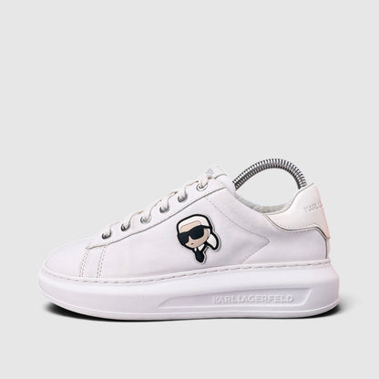 Karl Lagerfeld Sneakers, buty sportowe damskie w bardzo dobrym stanie rozmiar 37, boczny profil, lewa strona