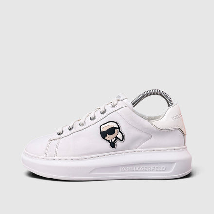 Karl Lagerfeld Sneakers, buty sportowe damskie w bardzo dobrym stanie rozmiar 37, boczny profil, lewa strona