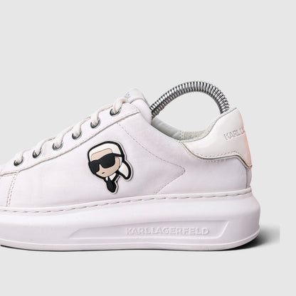 Karl Lagerfeld Sneakers, buty sportowe damskie w bardzo dobrym stanie rozmiar 37, boczny profil, prawa strona