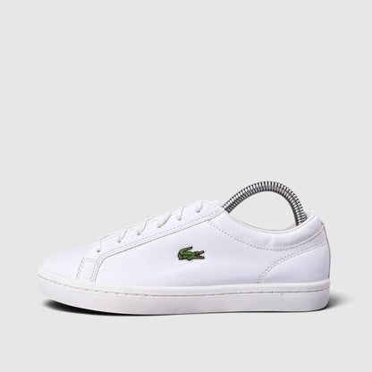 Lacoste Straight Set, buty sportowe damskie w bardzo dobrym stanie rozmiar 37, boczny profil, lewa strona