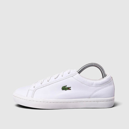 Lacoste Straight Set, buty sportowe damskie w bardzo dobrym stanie rozmiar 37, boczny profil, lewa strona