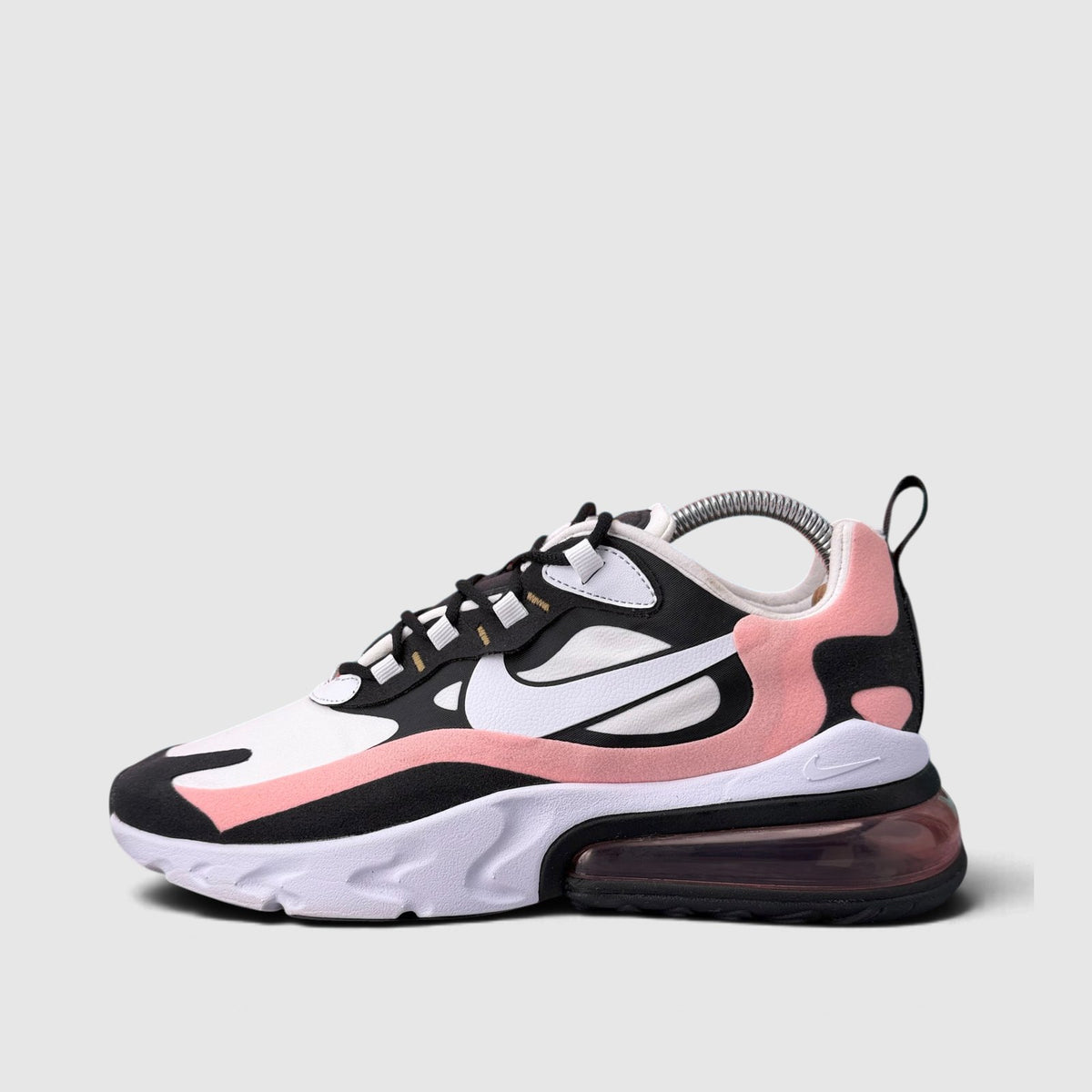 Nike Air Max 270 React, buty sportowe damskie nowe rozmiar 41, boczny profil, lewa strona