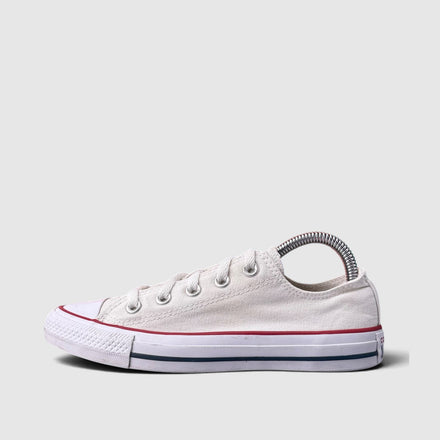 Converse Chuck Taylor All Star Optical White, buty sportowe damskie w bardzo dobrym stanie rozmiar 36.5, boczny profil, lewa strona