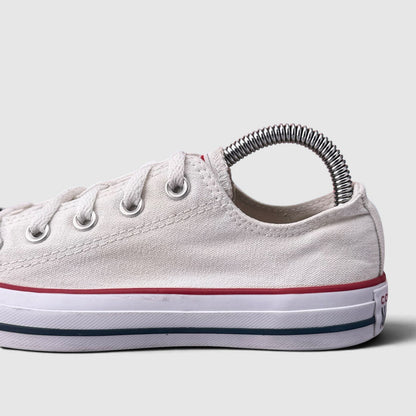 Converse Chuck Taylor All Star Optical White, buty sportowe damskie w bardzo dobrym stanie rozmiar 36.5, boczny profil, lewa strona