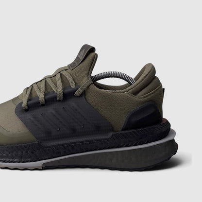 Adidas X_PLRBOOST Olive Strata, buty sportowe męskie nowe rozmiar 43 1/3, boczny profil, lewa strona