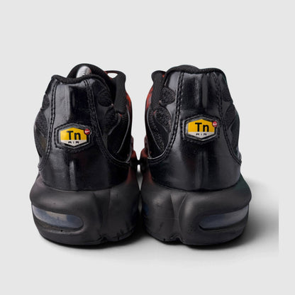 Nike Air Max Plus Triple Black, buty sportowe męskie w bardzo dobrym stanie rozmiar 42.5, widok z tyłu