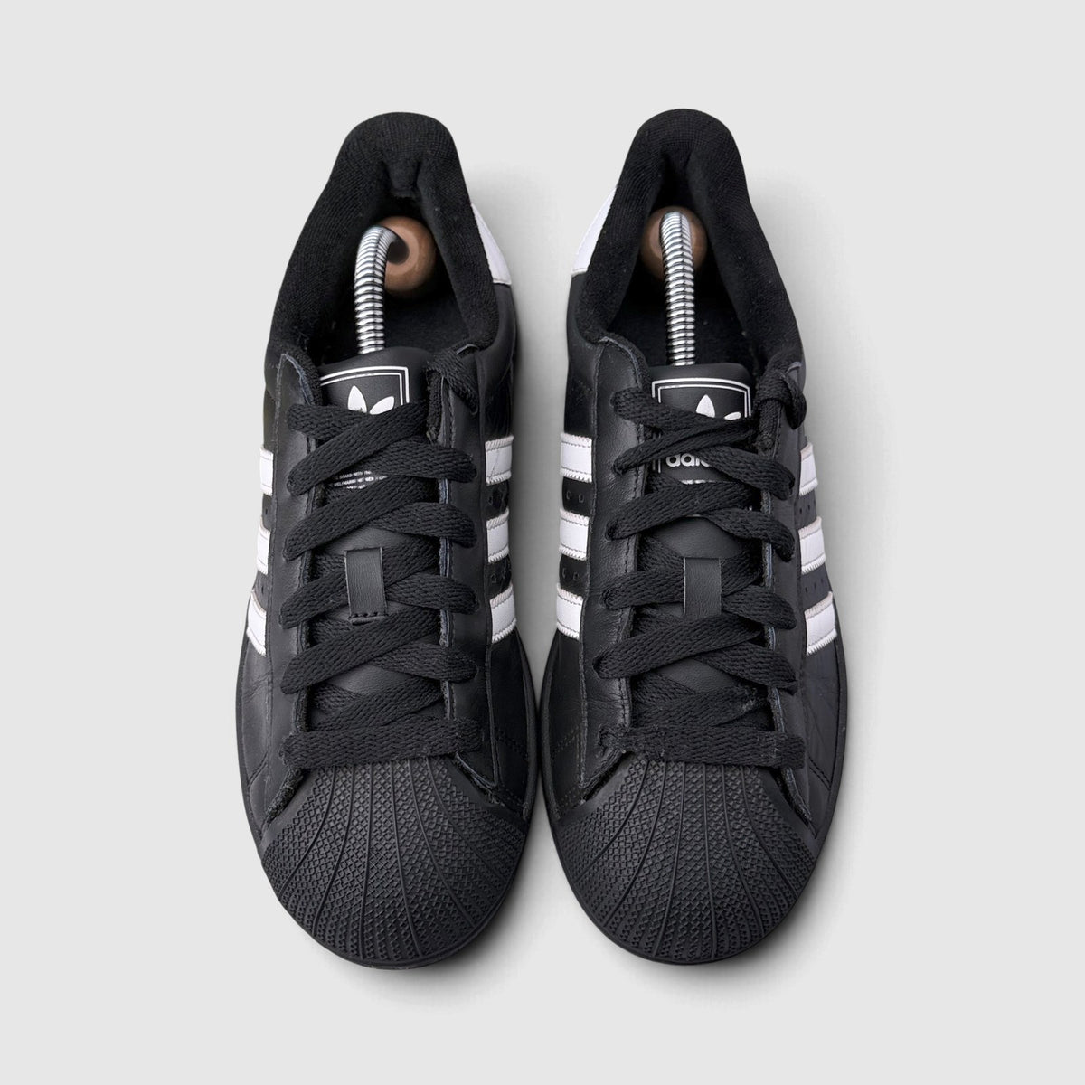 Adidas Superstar II Black White, buty sportowe damskie w bardzo dobrym stanie rozmiar 38 2/3, widok z góry