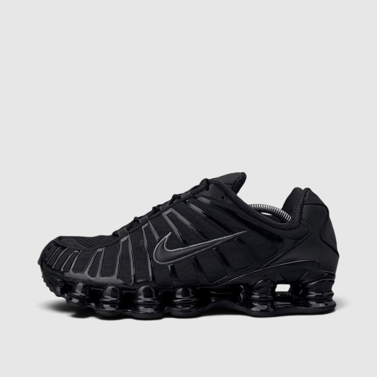 Nike Shox TL Metallic Hematite, buty sportowe męskie w bardzo dobrym stanie rozmiar 46, boczny profil, lewa strona