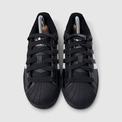 Adidas Superstar II Black White, buty sportowe damskie w bardzo dobrym stanie rozmiar 36, widok z przodu