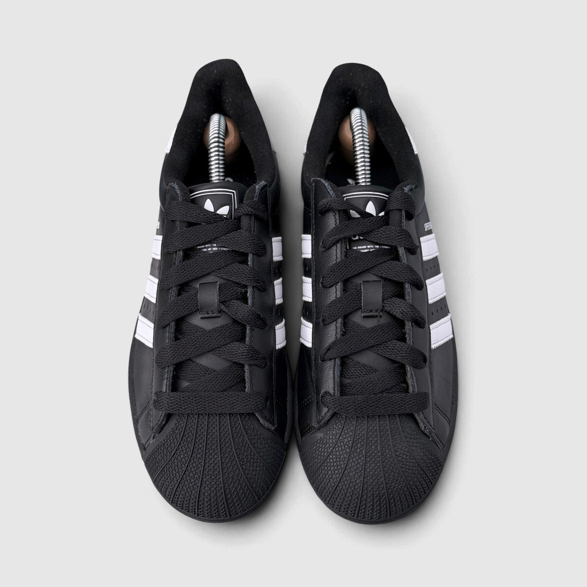 Adidas Superstar II Black White, buty sportowe damskie w bardzo dobrym stanie rozmiar 38, widok z góry