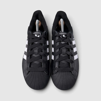Adidas Superstar II Black White, buty sportowe damskie w bardzo dobrym stanie rozmiar 38, widok z góry