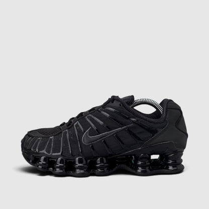 Nike Shox TL Triple Black, buty sportowe damskie w bardzo dobrym stanie rozmiar 39, boczny profil, lewa strona