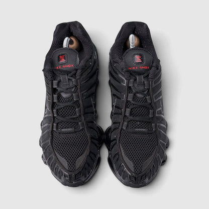 Nike Shox TL Triple Black, buty sportowe damskie w bardzo dobrym stanie rozmiar 39, widok z góry
